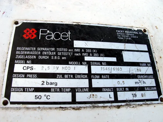 Image 3 of 3 - Facet Industrial BV - CPS 2,5 BV Mod. 1