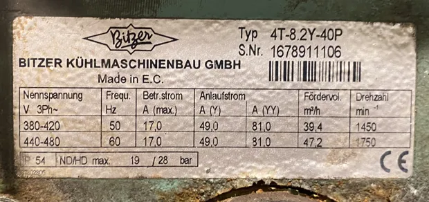 Image 6 of 8 - Bitzer Kühlmaschinenbau - K293HB