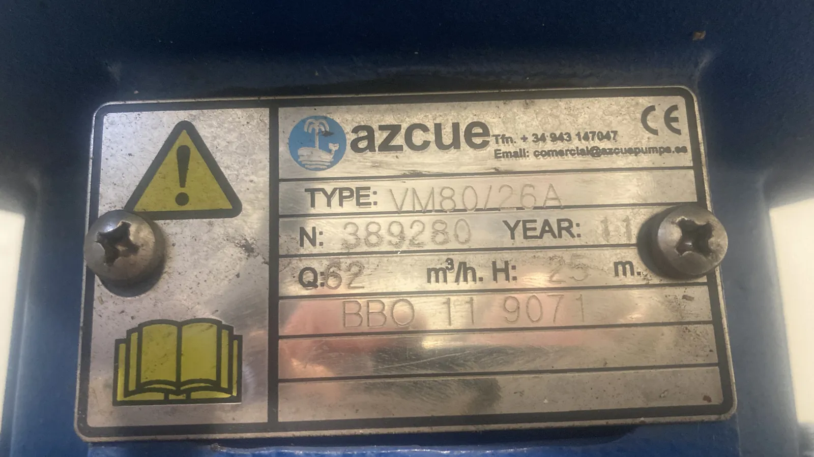 Azcue | VM80/26A | Bombas de agua | PU671