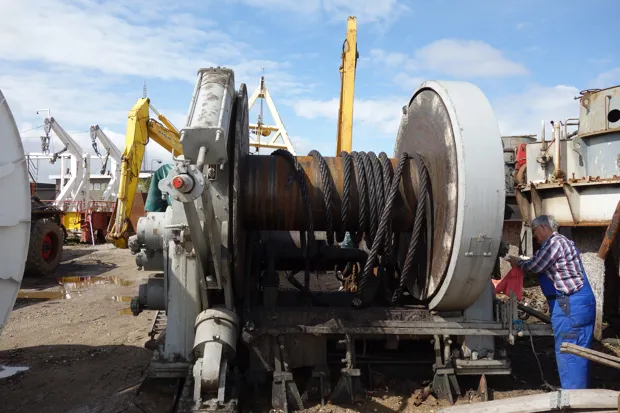 Image 1 of 9 - Waterfall towing winch