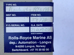 ROLLS-ROYCE MARINE - MTI-144