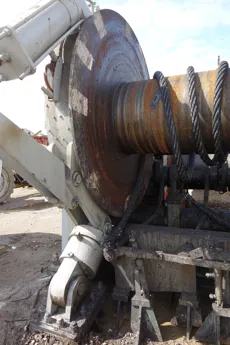 Waterfall towing winch
