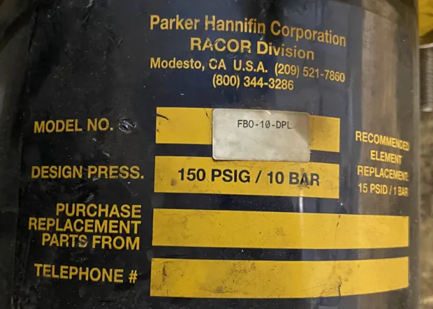 Image 6 of 6 - Parker Racor  - FBO-10-DPL