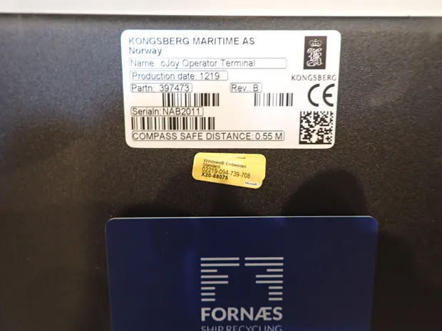 Image 2 of 2 - Kongsberg  - cJoy Operator Terminal