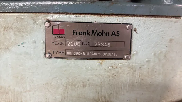 Image 9 of 10 - Frank Mohn AS - RBP300-31S040F500V28/17