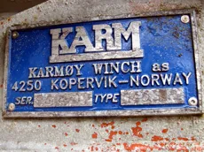 Karmøy Winch - Type: 060319. Serie nr. 966097