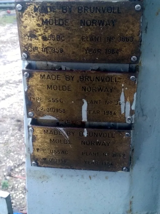 Image 6 of 6 - Brunvoll - G55BC, S55C & U55AC Plant no. 3663
