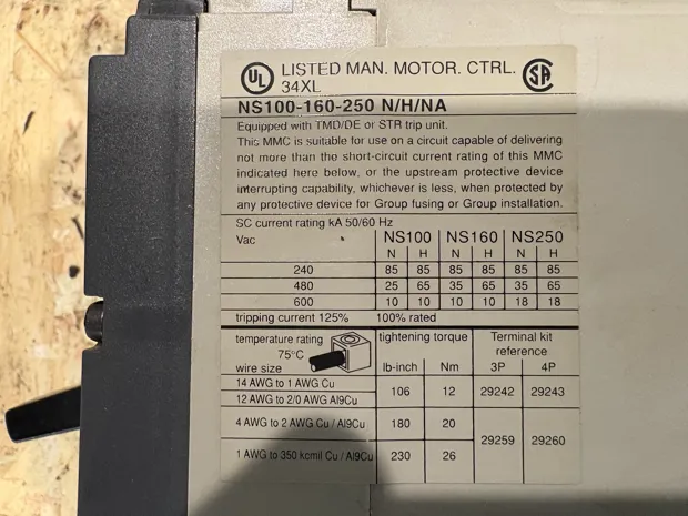 Image 4 of 4 - Merlin Gerin - NS250H