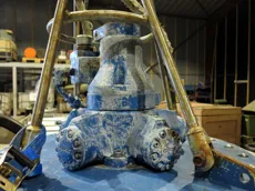 Karm fishpump - nr. 150123-3. serienr: 65005. Diameter tommer: 17.5.