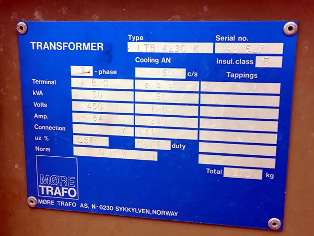 Image 2 of 2 - Møre Trafo - LTB 4230 K
