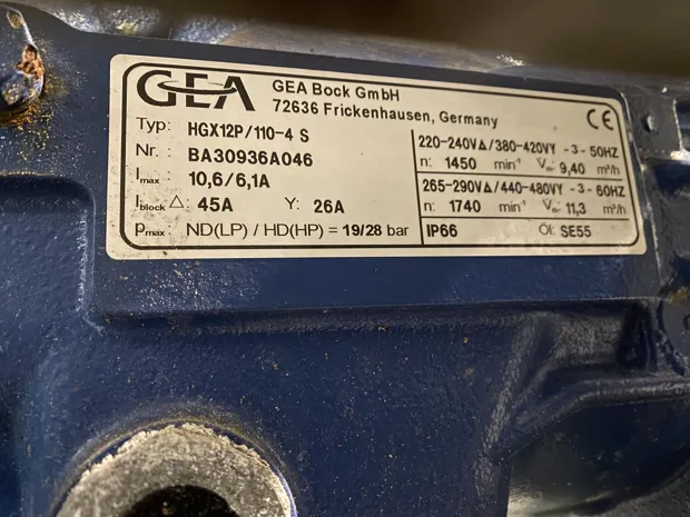 Image 2 of 6 - GEA Bock - HGX 12P/110-4 S