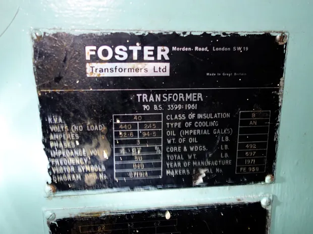 Image 2 of 2 - Foster - TO B.S. 3399:1961