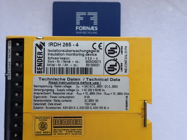 Image 2 of 2 - BENDER - A-ISOMETER  IRDH 265-4