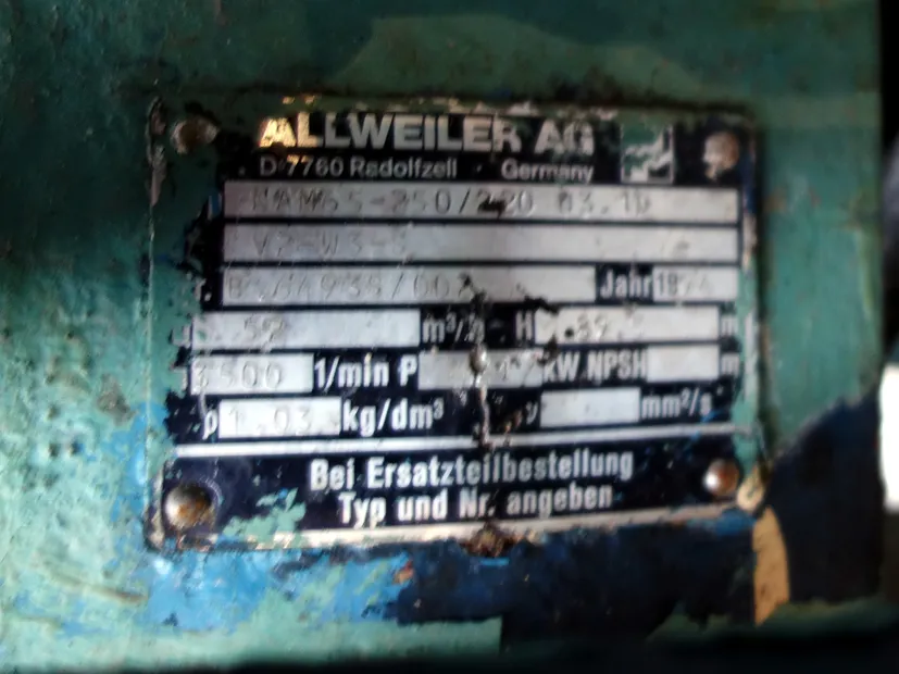 Image 3 of 3 - Allweiler - NAM65-250/220 03.1D