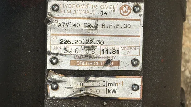 Image 7 of 7 - Hydromatik GMBH  - A7V 40 DR X R P F 00