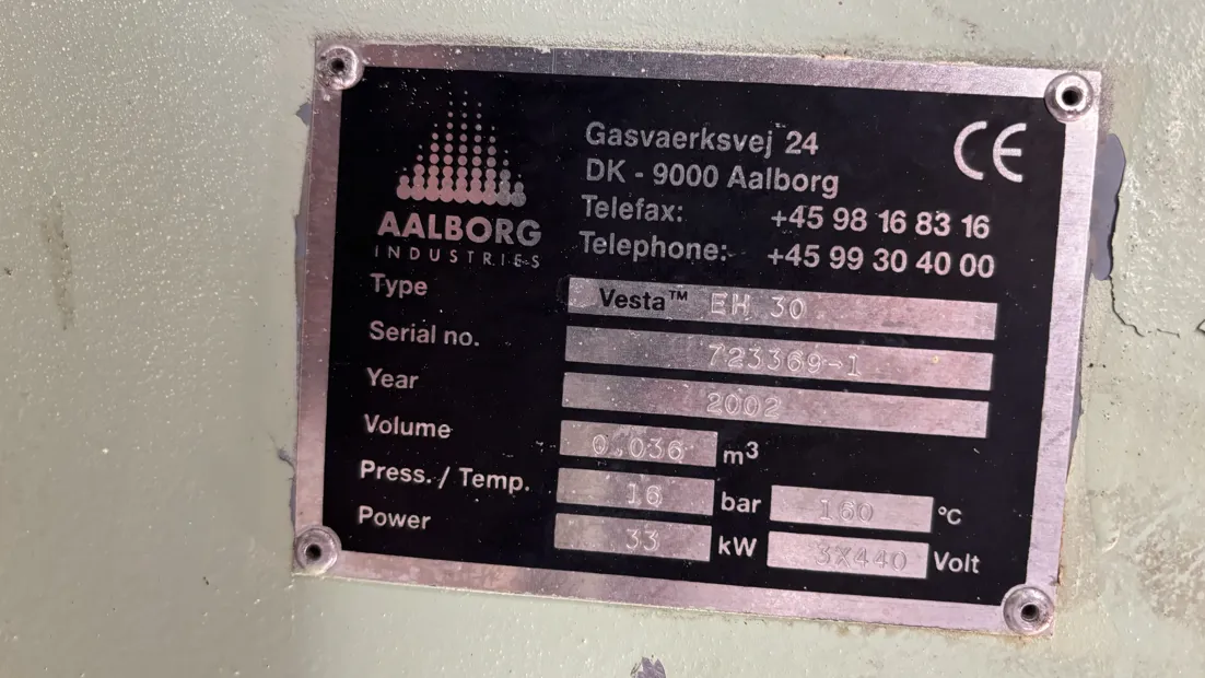 Image 7 of 7 - Aalborg industries - Vesta EH30