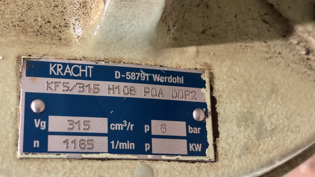 Image 8 of 9 - Kracht - KF5/315 H10B P0A 0DP2