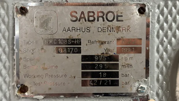 Image 6 of 7 - Sabroe - SMC108S-HP