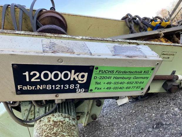 Image 6 of 6 - No plate - Talje spil/ chain block