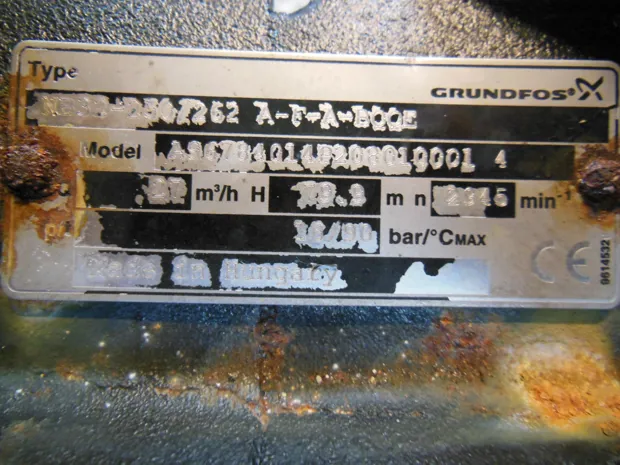 Image 1 of 2 - Grundfos - NB32-250/262 A-F-A-BQQE