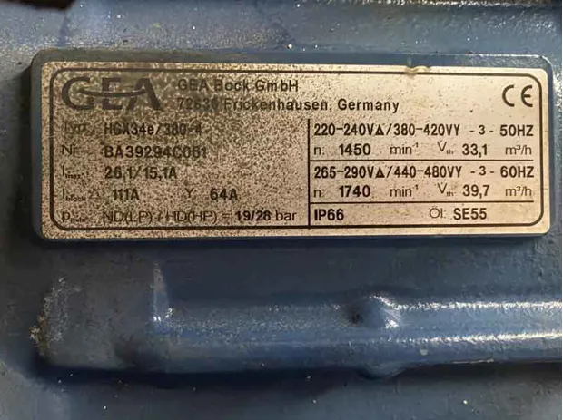 Image 2 of 8 - GEA Bock - HGX34e/380-4