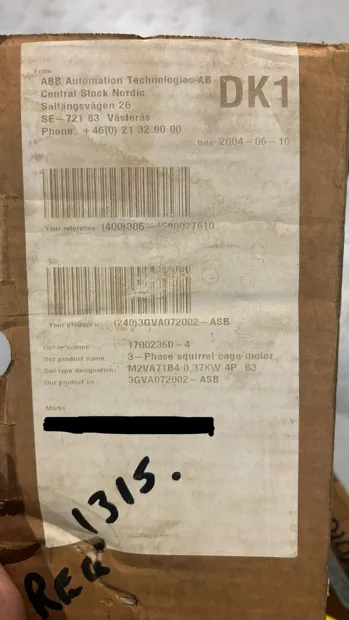 Image 6 of 6 - ABB - 3GVA072002 - ASB