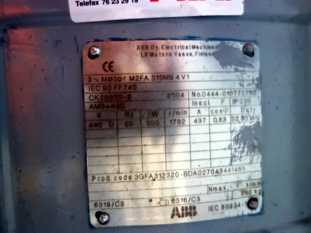 Image 4 of 4 - ABB - M2FA 315MB 4 V1