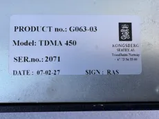 Kongsberg Seatex - TDMA 450