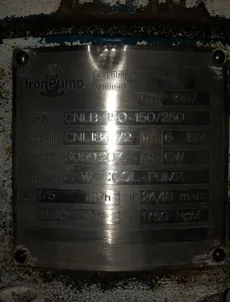 Iron Pump - CNLB 150-150/250