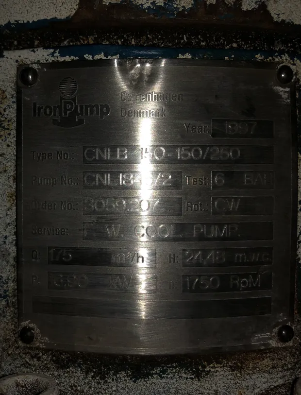 Image 6 of 6 - Iron Pump - CNLB 150-150/250