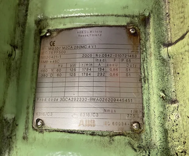 Image 5 of 6 - ABB - M2CA 280CM 4 V1