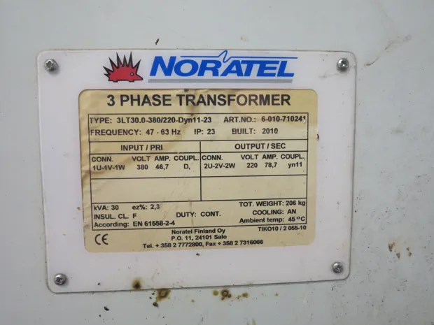 Image 3 of 3 - Noratel - 3LT30.0-380/220 DYN11-23