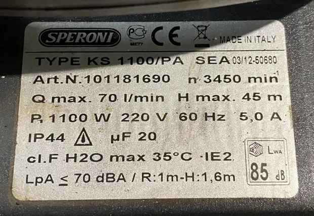 Image 5 of 5 - Speroni - KS1100/PA