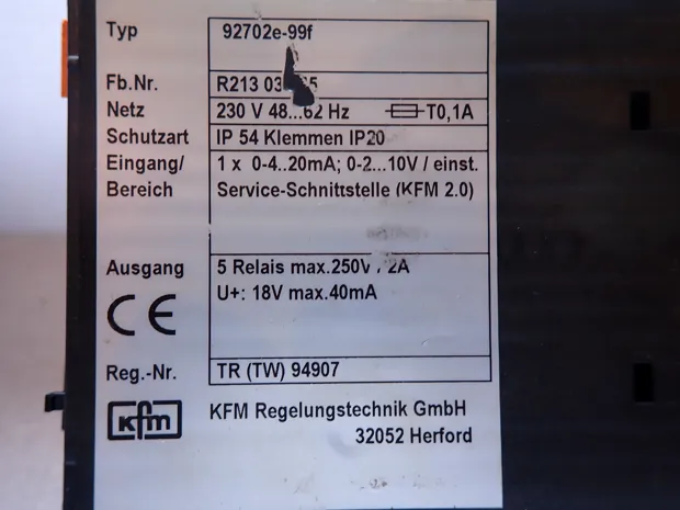 Image 3 of 3 - KFM Regelungtechnik GmbH - 92702e-99f