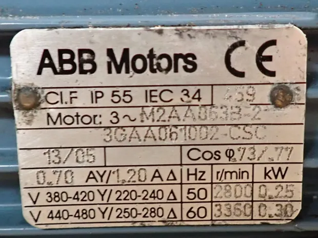 Image 3 of 3 - ABB - M2AA 063B-2