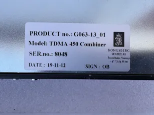 Kongsberg Seatex - TDMA 450