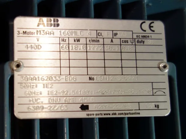 Image 4 of 4 - ABB - M3AA 160 MLC4