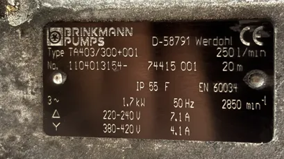 Brinkmann pumps - TA403/300+001
