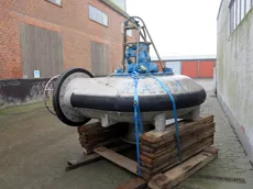 Karm fishpump - nr. 150123-3. serienr: 65005. Diameter tommer: 17.5.