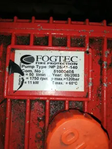 Fogtec Fire protection GmbH - KFS 1X50L M O.S.