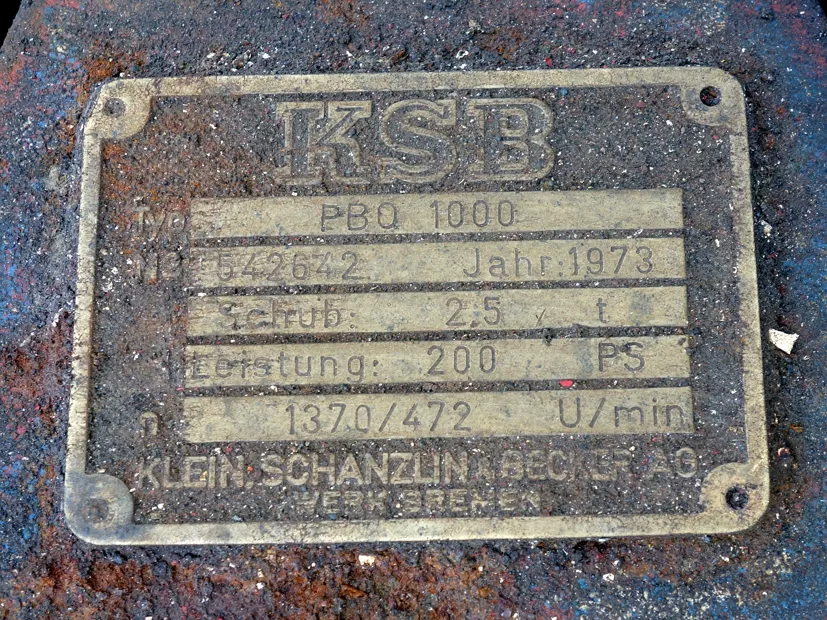 Image 3 of 3 - KSB - PBO 1000 No. 542642