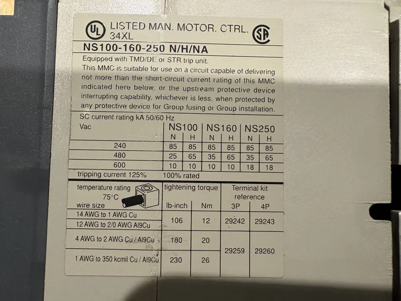 Image 4 of 4 - MERLIN GERIN - NS100H