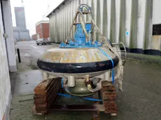 Karm fishpump - nr. 150123-3. serienr: 65005. Diameter tommer: 17.5.
