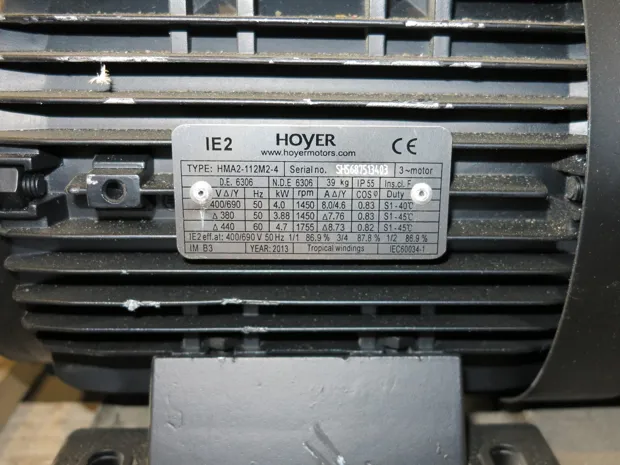 Image 3 of 3 - Hoyer Motors - HMA2-112M2-4