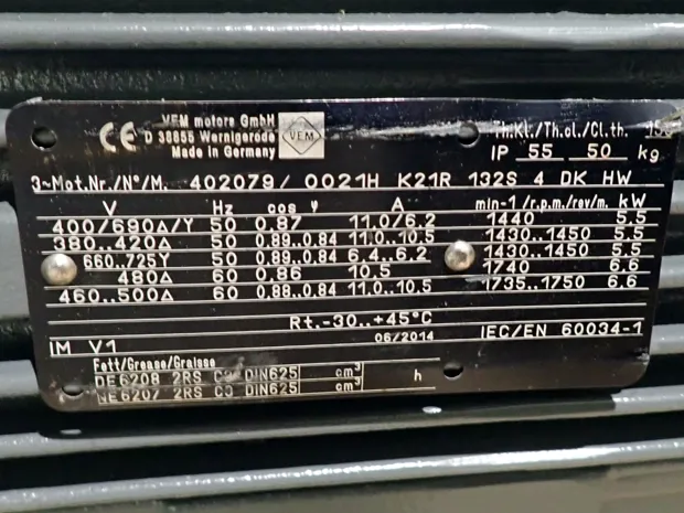 Image 3 of 3 - VEM - K21R 132 S4 DK HW