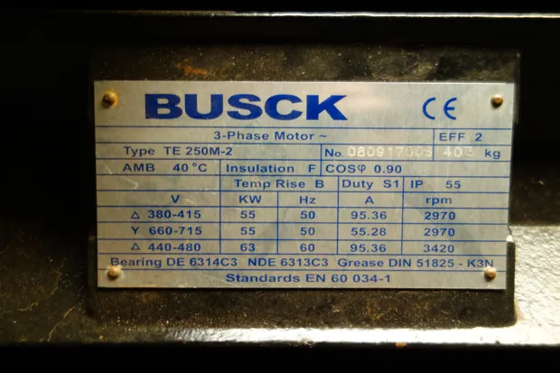 Image 3 of 3 - Siemens - 1LA6 283-4SA80Z 280M