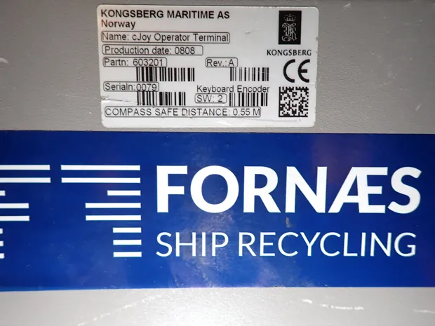 Image 2 of 2 - Kongsberg - cJoy Operator Terminal  Safe Distance 0,55 M