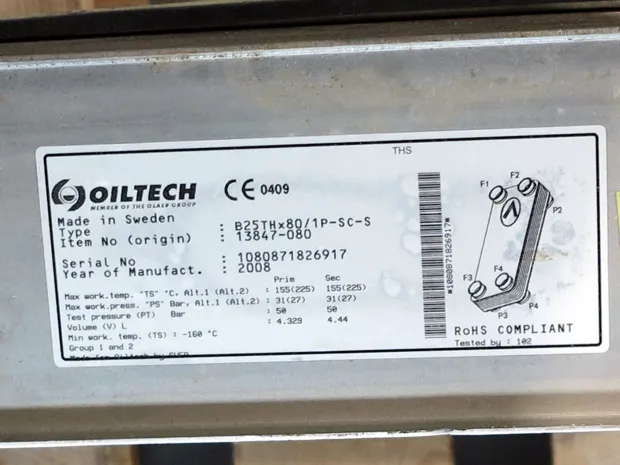 Image 3 of 3 - Oiltech - B25THx80 / 1P-SC-S