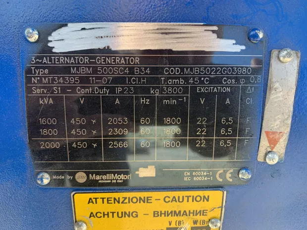 Image 8 of 8 - Marelli - MJBM 500 SC4 B34