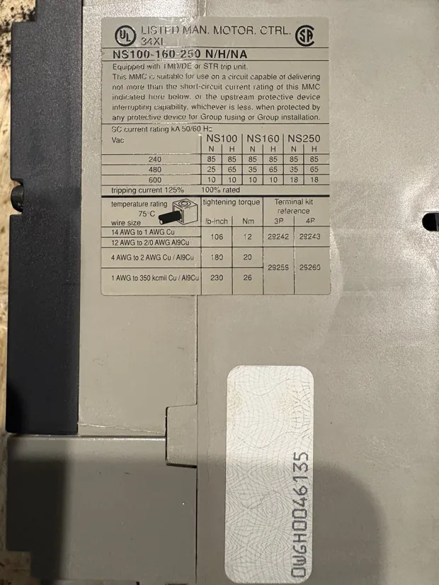 Image 4 of 4 - MERLIN GERIN - NS100H